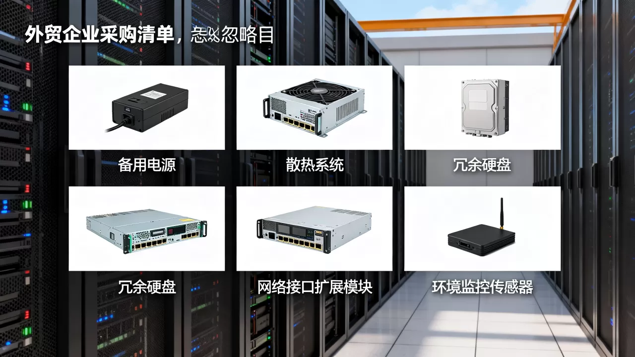 外贸企业服务器采购清单里容易忽略的项目