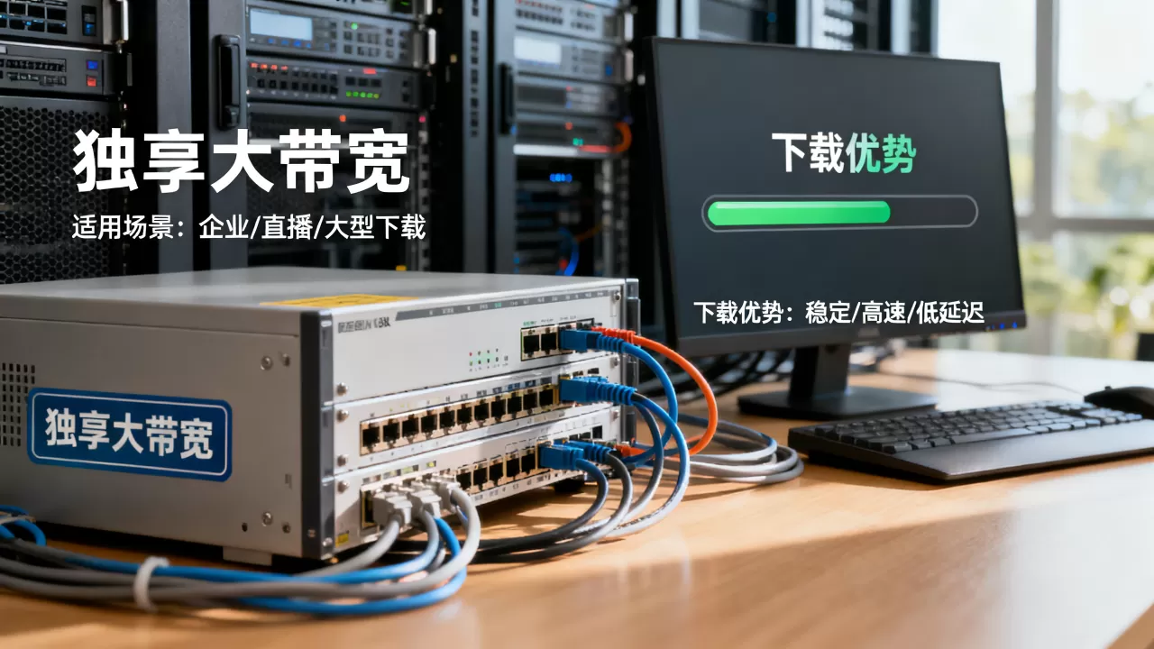 下载业务选择独享大带宽的适用场景有哪些?独享大带宽下载优势 下载业务选择独享大带宽的适用场景有哪些?独享大带宽下载优势
