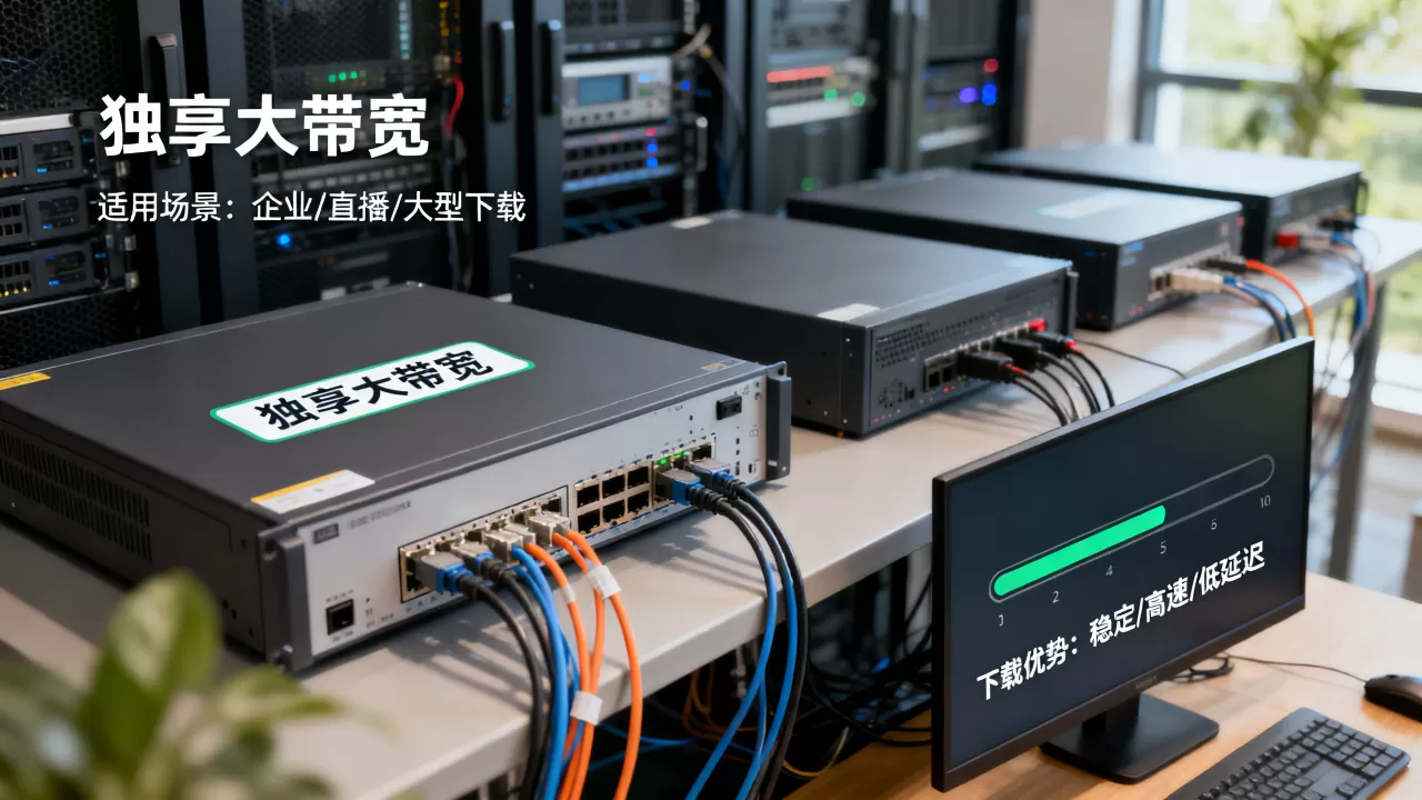 下载业务选择独享大带宽的适用场景有哪些?独享大带宽下载优势 下载业务选择独享大带宽的适用场景有哪些?独享大带宽下载优势