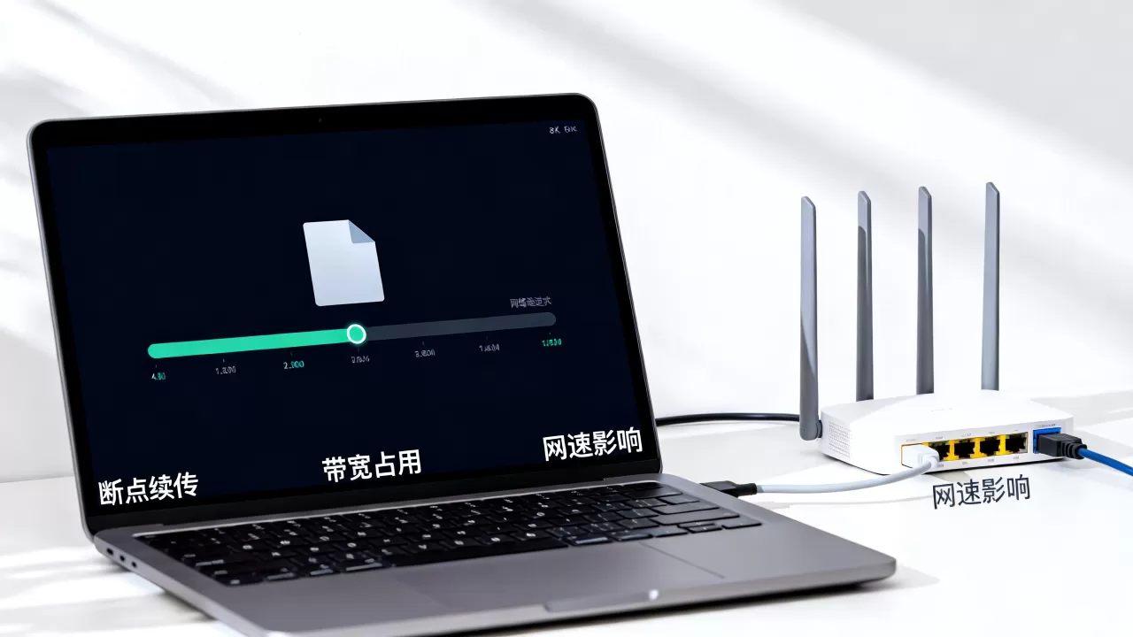 大文件断点续传会不会额外吃掉带宽，断点续传影响网速吗