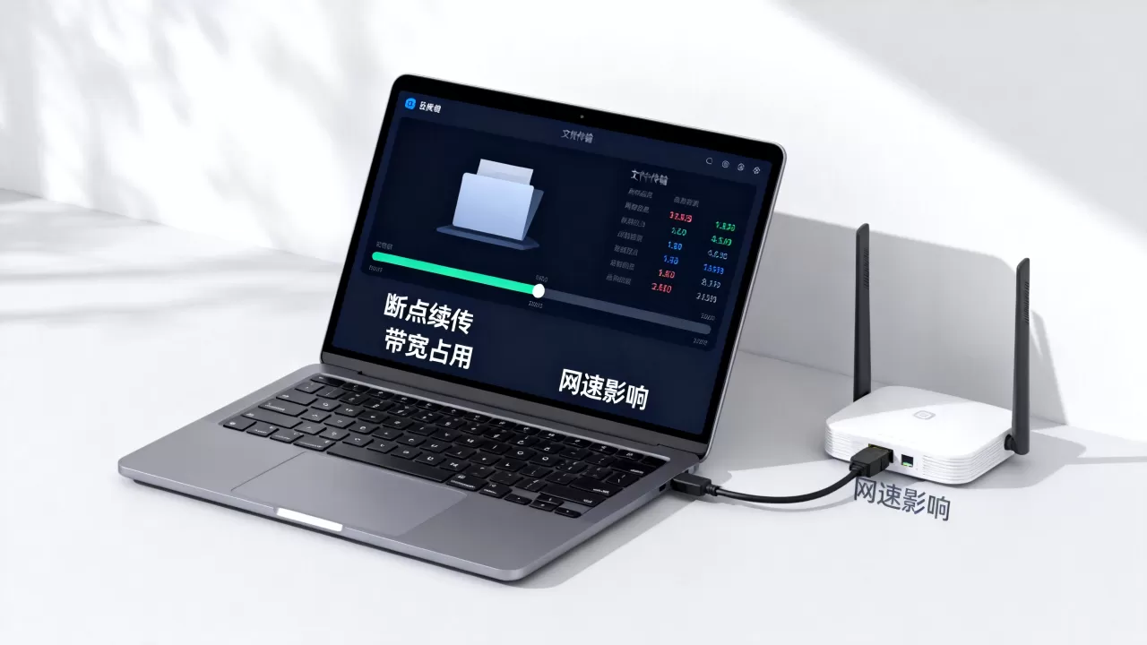 大文件断点续传会不会额外吃掉带宽，断点续传影响网速吗