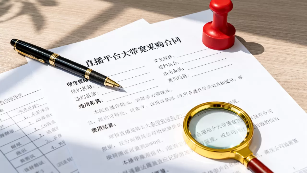 直播平台大带宽采购合同要盯哪些条款?如何避坑? 直播平台大带宽采购合同要盯哪些条款?如何避坑?