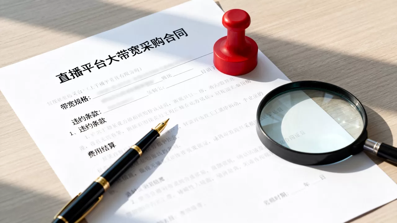 直播平台大带宽采购合同要盯哪些条款?如何避坑? 直播平台大带宽采购合同要盯哪些条款?如何避坑?