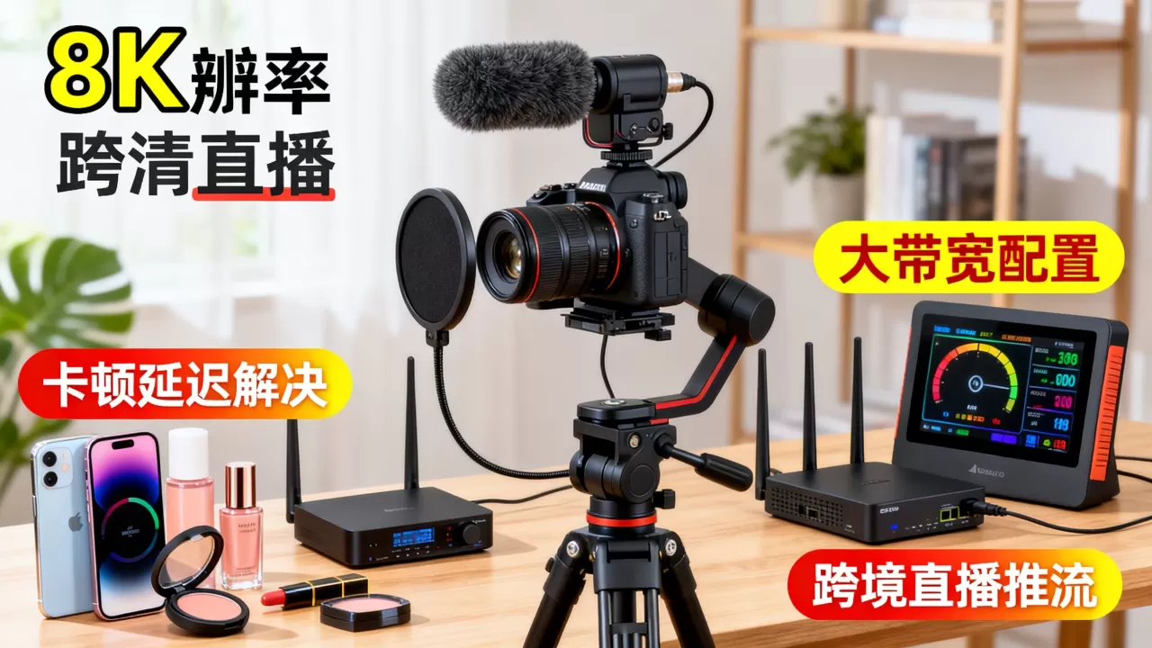 跨境带货直播推流大带宽怎么配才稳,推流卡顿延迟高如何解决 跨境带货直播推流大带宽怎么配才稳,推流卡顿延迟高如何解决