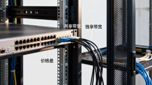 大带宽服务器租用里共享和独享的价格差