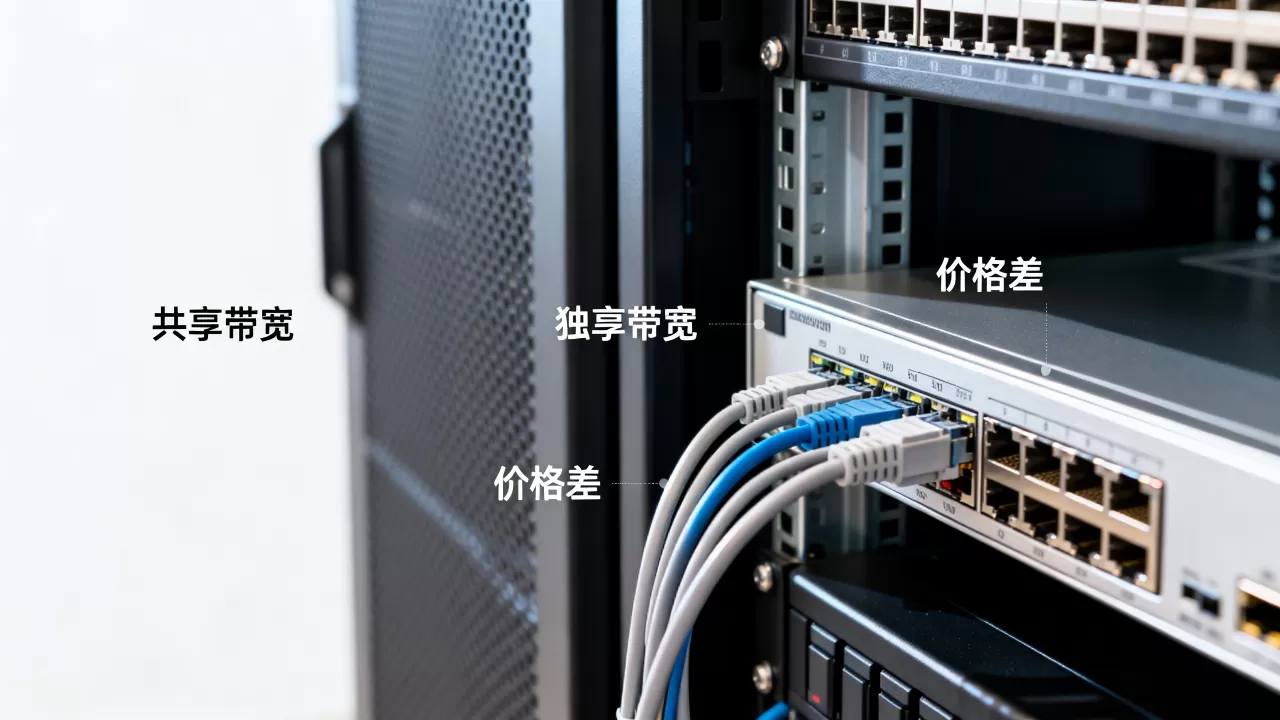 大带宽服务器租用里共享和独享的价格差 大带宽服务器租用里共享和独享的价格差