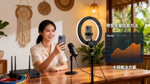 面向东南亚直播带货的带宽余量怎么估算？直播带宽不足卡顿怎么办