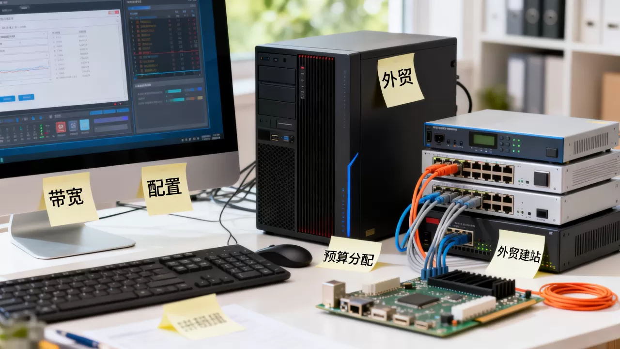 预算不多，外贸建站先买带宽还是先升配置？