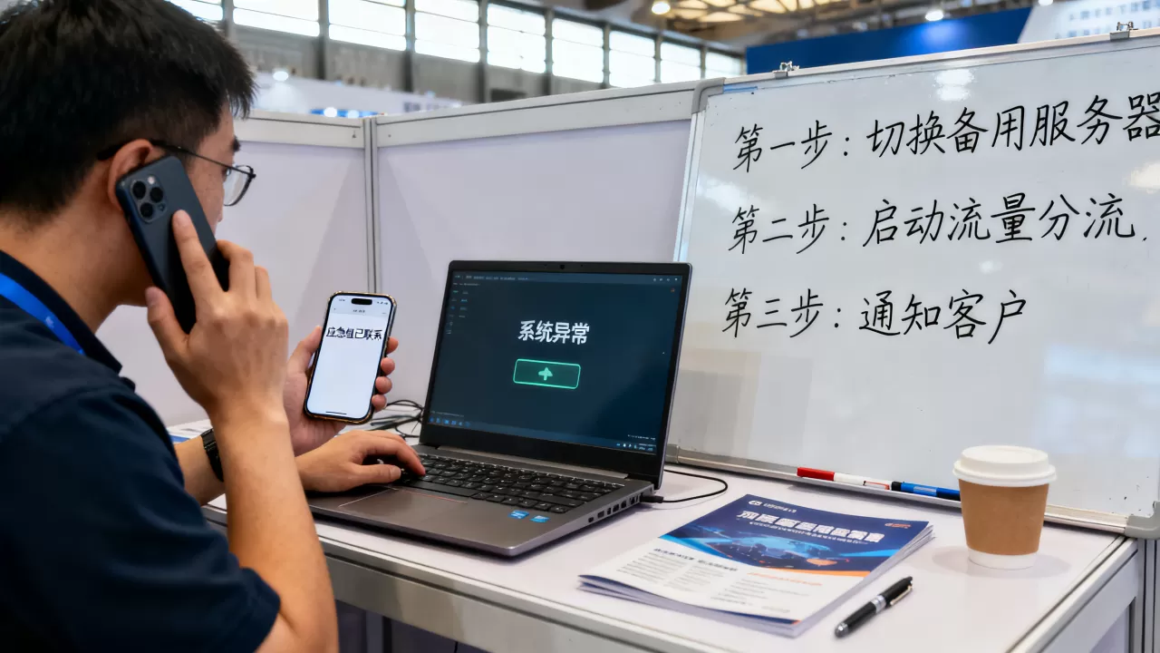 展会收询盘高峰期网站宕机怎么办,如何应急处理? 展会收询盘高峰期网站宕机怎么办,如何应急处理?