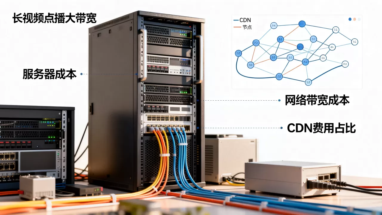 长视频点播的大带宽成本结构怎么拆?CDN费用占比多少,如何优化? 长视频点播的大带宽成本结构怎么拆?CDN费用占比多少,如何优化?