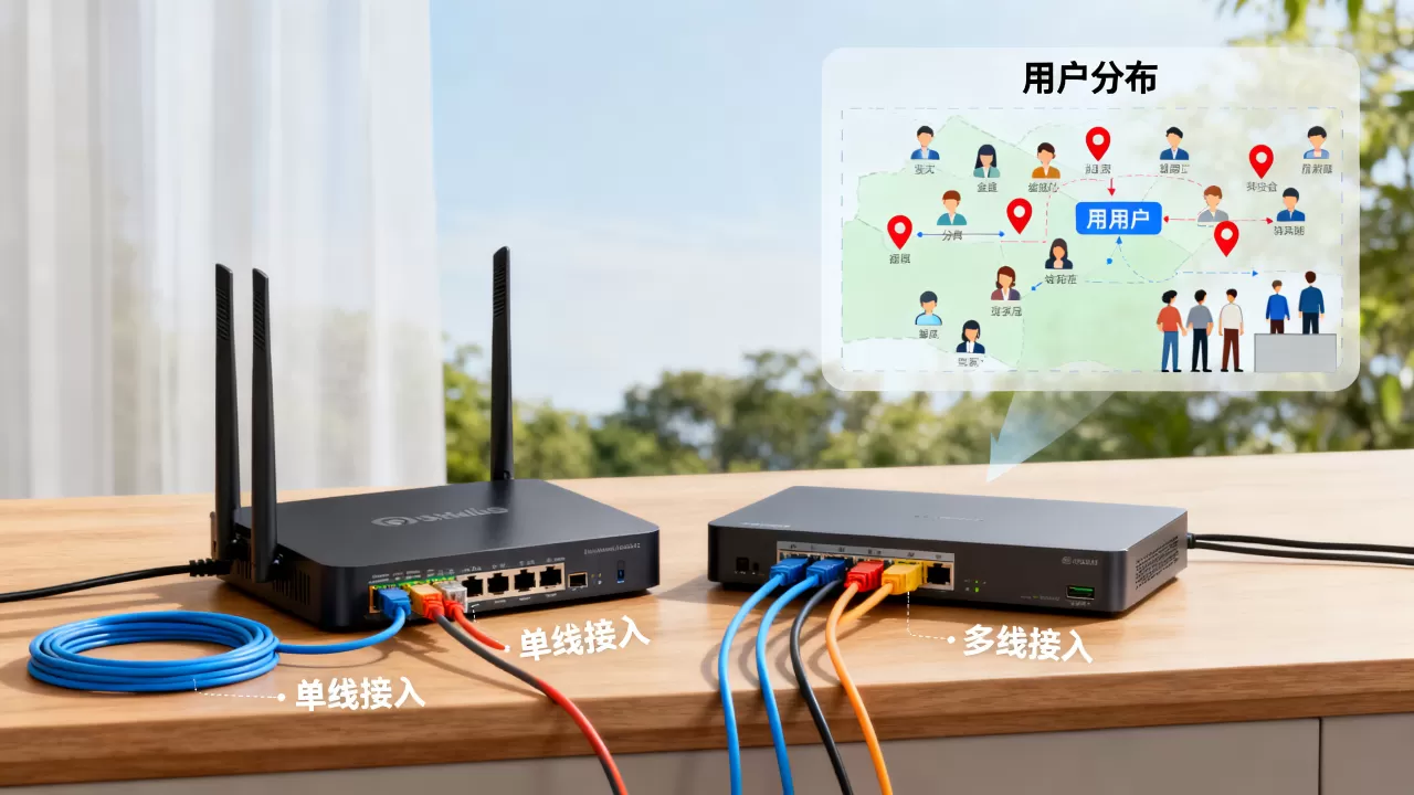 单线接入与多线接入按用户分布怎么挑,网络延迟高时选哪个更稳定 单线接入与多线接入按用户分布怎么挑,网络延迟高时选哪个更稳定