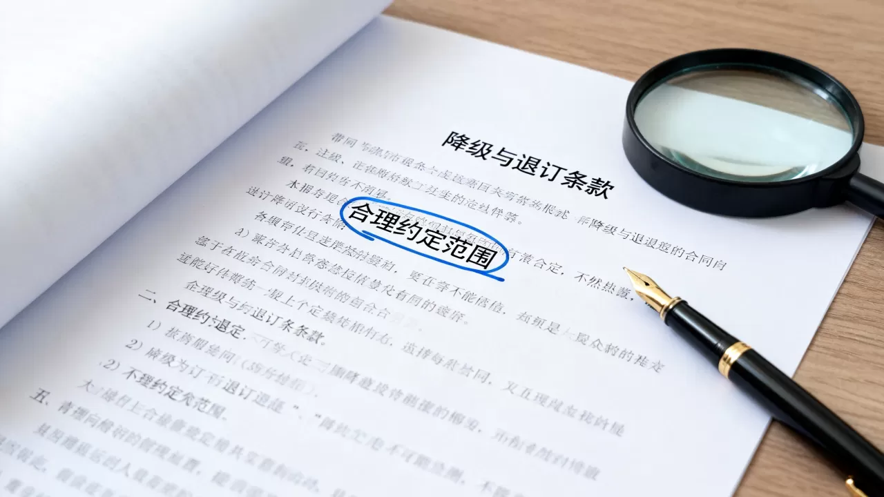 降级与退订条款在大带宽合同里怎么看，大带宽合同降级退订如何约定才合理？