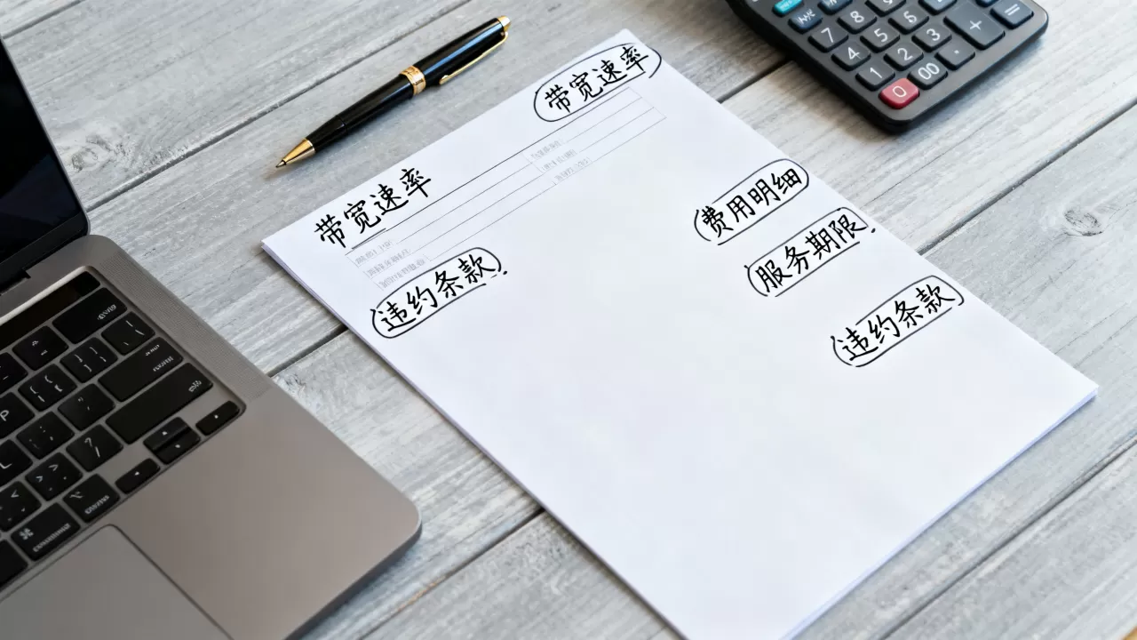 签大带宽合同前要确认哪些问题，需要注意什么？