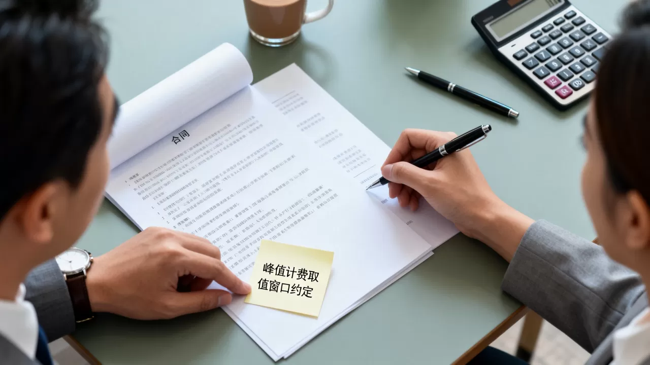 峰值计费的取值窗口要不要提前谈清楚,怎么约定? 峰值计费的取值窗口要不要提前谈清楚,怎么约定?