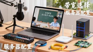 在线教育直播该按什么思路挑带宽，直播不卡顿怎么选服务器？