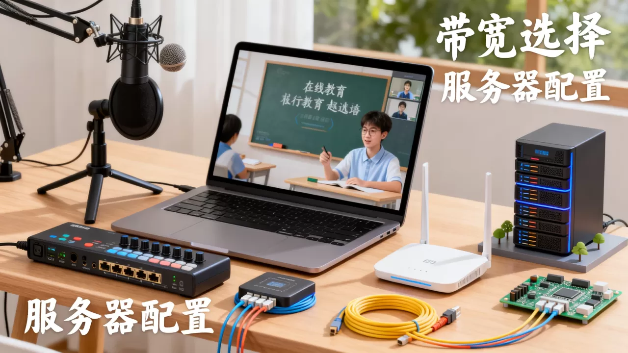 在线教育直播该按什么思路挑带宽,直播不卡顿怎么选服务器? 在线教育直播该按什么思路挑带宽,直播不卡顿怎么选服务器?