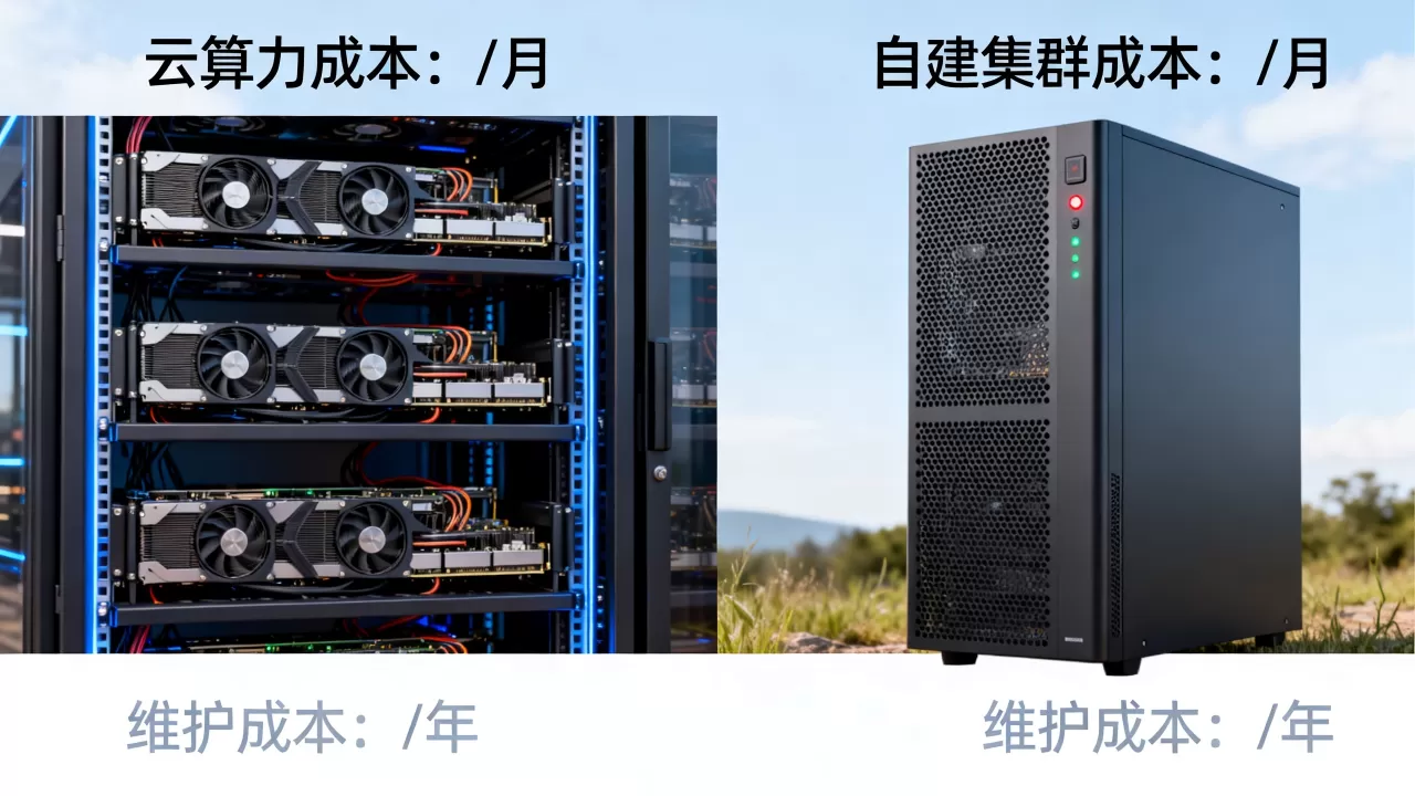 GPU推理用云算力还是自建物理集群？怎么选更省钱