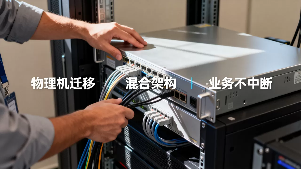 物理机到期前如何平滑迁移到混合架构，迁移过程中如何保证业务不中断