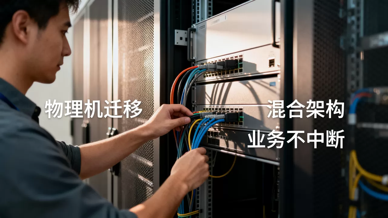 物理机到期前如何平滑迁移到混合架构，迁移过程中如何保证业务不中断