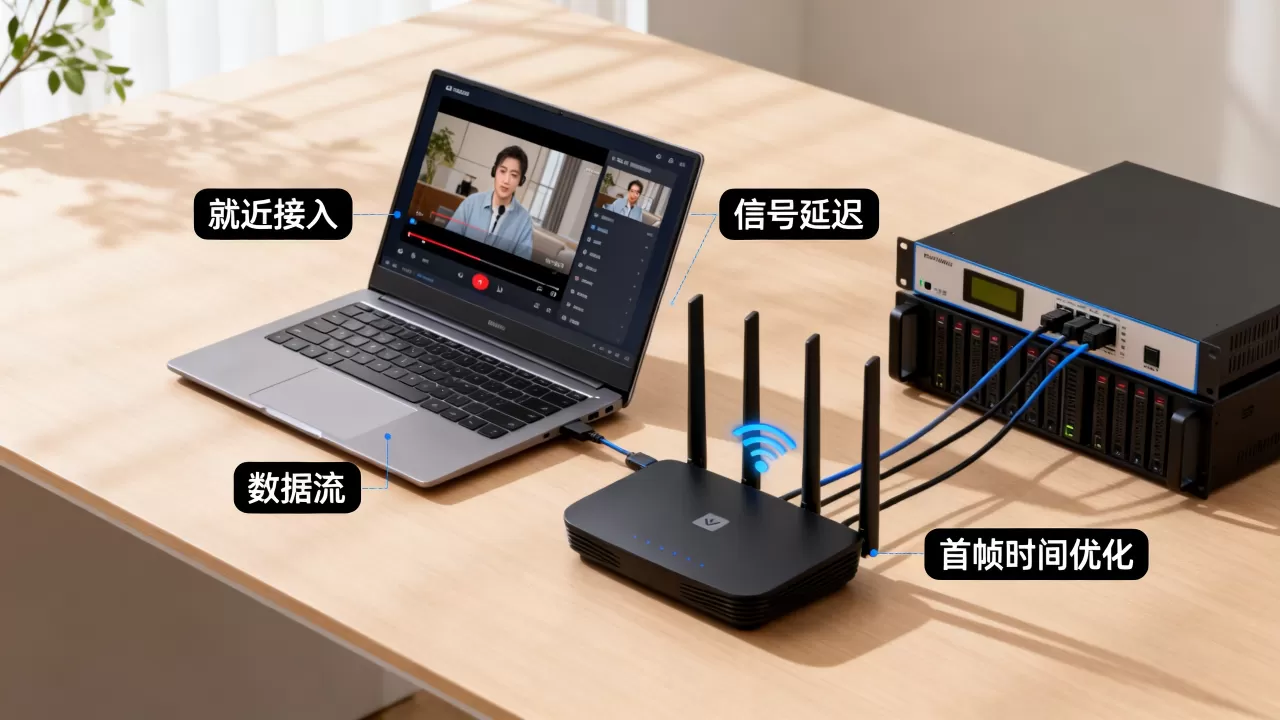 就近接入能解决音视频卡顿吗，首帧时间怎么优化