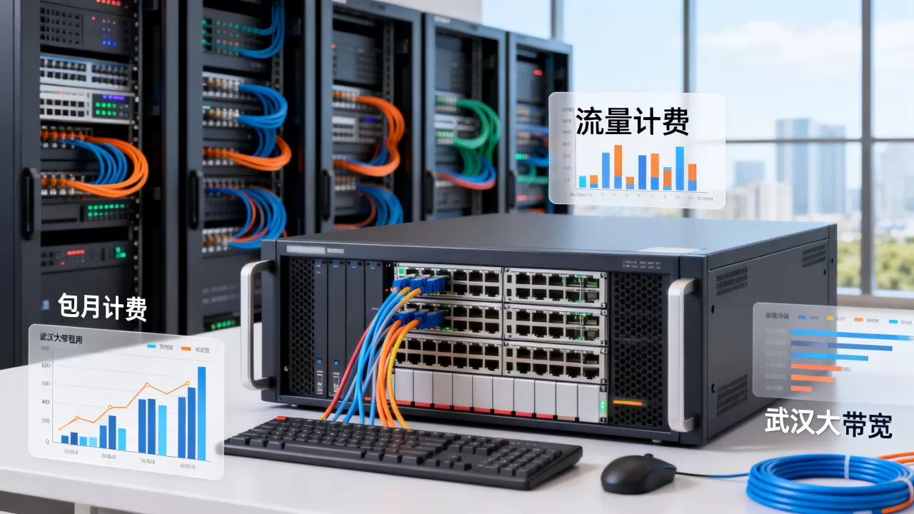 武汉大带宽租用按流量计费与包月计费有什么区别，流量计费怎么算？