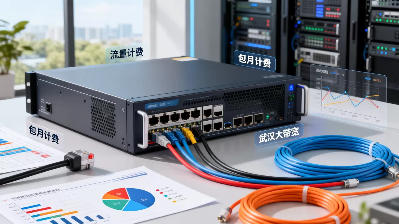 武汉大带宽租用按流量计费与包月计费有什么区别，流量计费怎么算？