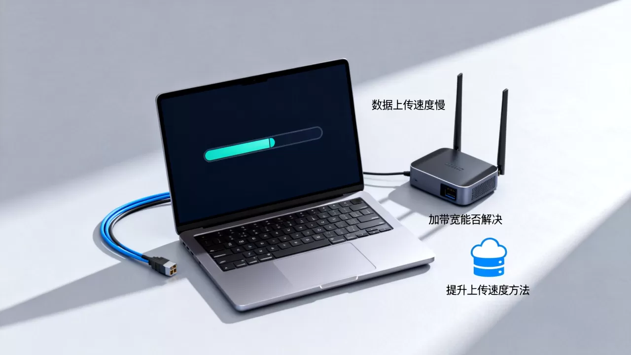 数据上传速度慢能不能靠加带宽来解决，上传速度慢如何提升