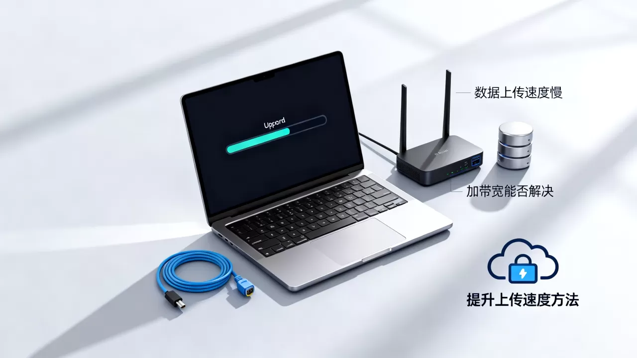 数据上传速度慢能不能靠加带宽来解决，上传速度慢如何提升