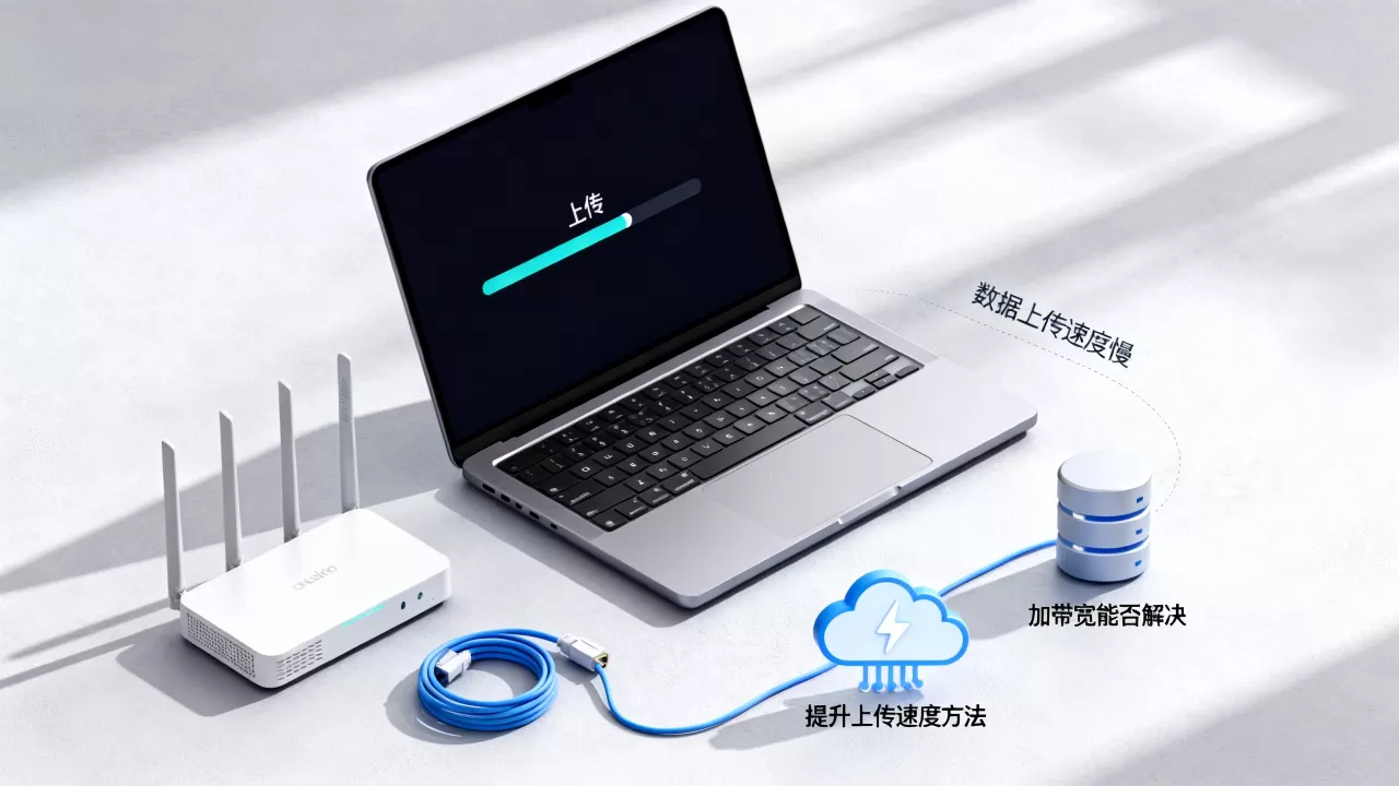数据上传速度慢能不能靠加带宽来解决，上传速度慢如何提升