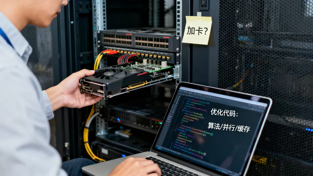 算力不够先加卡还是先优化代码?提升算力效果怎么做,优化代码能从哪些方面入手 算力不够先加卡还是先优化代码?提升算力效果怎么做,优化代码能从哪些方面入手