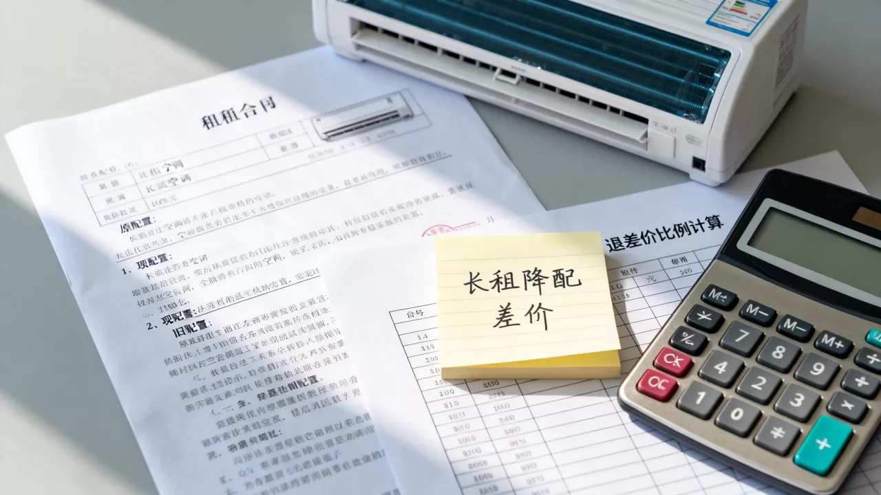长租期间降配能退一部分差价吗，退差价比例怎么算