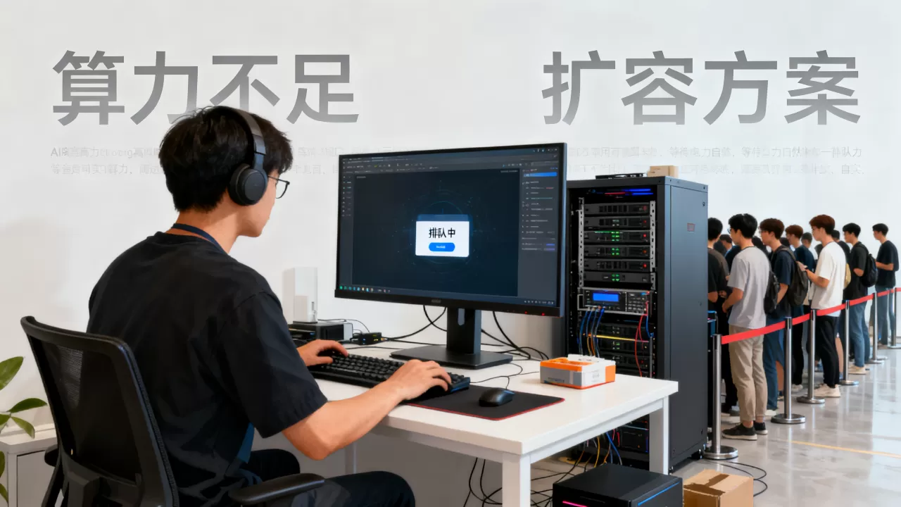 AI绘画工作室晚高峰排队等卡，算力怎么补，哪种扩容方案最省心