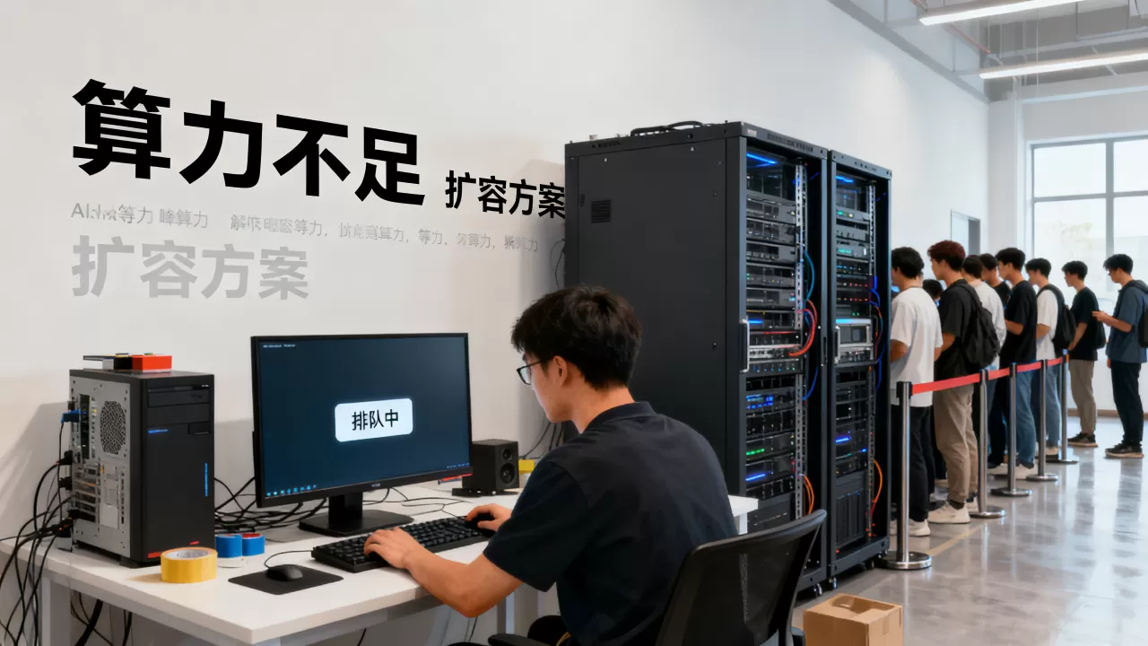 AI绘画工作室晚高峰排队等卡，算力怎么补，哪种扩容方案最省心