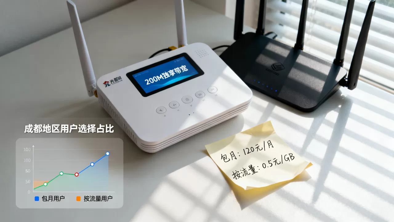 成都独享带宽计费方式包月与按流量怎么选