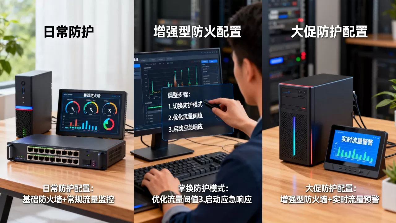 电商网站日常与大促期间的防护配置有何差异?怎么调整? 电商网站日常与大促期间的防护配置有何差异?怎么调整?