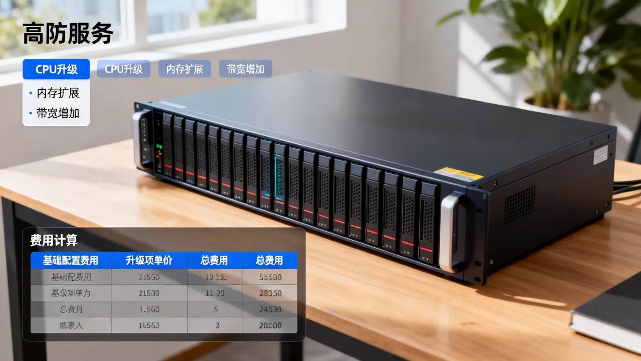 高防服务器升级配置费用怎么算？高防服务器升级配置价格明细