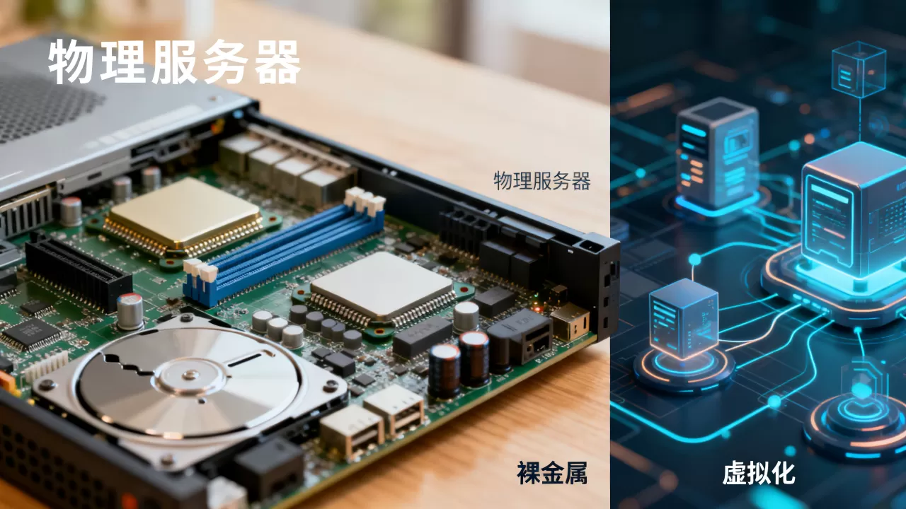 成都物理服务器裸金属与虚拟化的区别，按业务选