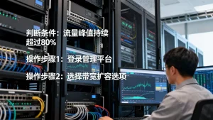 高防带宽扩容的判断条件与操作步骤是什么？如何判断高防带宽需要扩容？