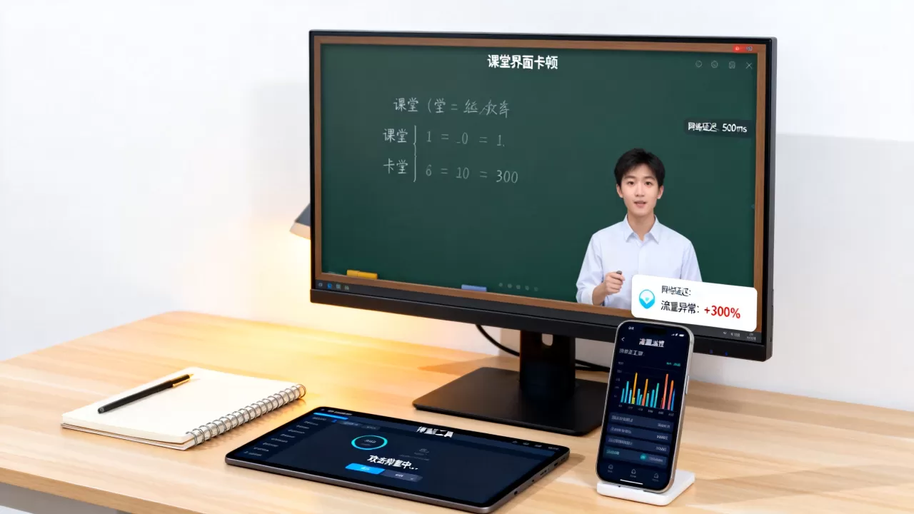 晚高峰课堂突然卡顿,是不是遭遇了攻击?如何排查? 晚高峰课堂突然卡顿,是不是遭遇了攻击?如何排查?