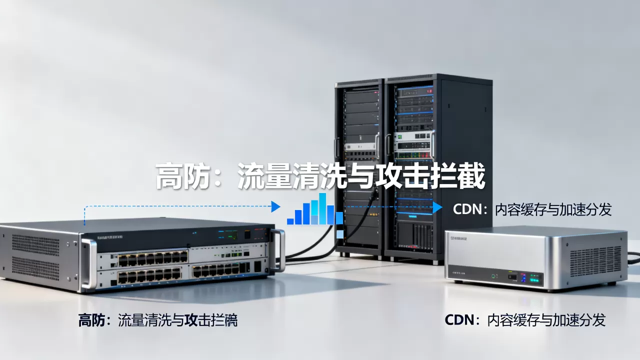 高防与CDN在流量拦截上各自承担什么分工
