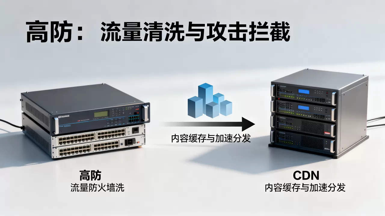 高防与CDN在流量拦截上各自承担什么分工