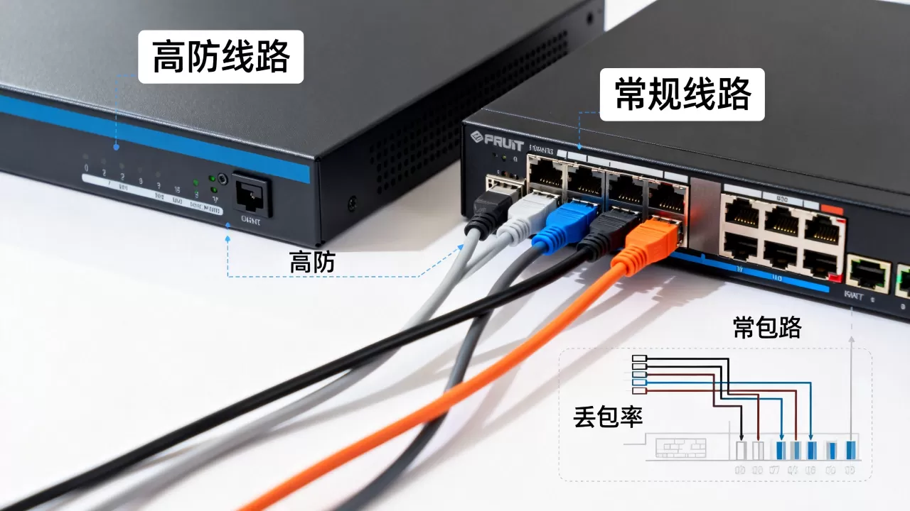 高防线路与常规线路的丢包差异解析,为什么高防线路丢包率更低? 高防线路与常规线路的丢包差异解析,为什么高防线路丢包率更低?