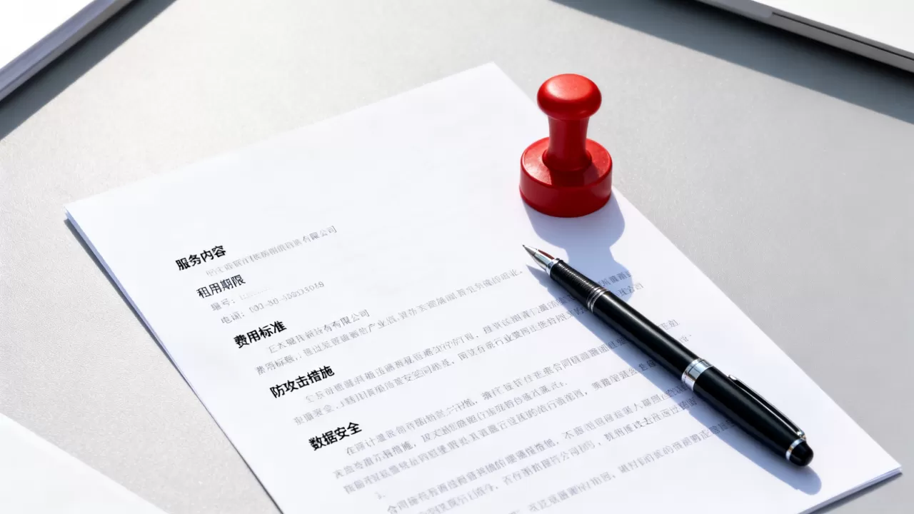 杭州防攻击服务器租用合同里要写明什么，租用注意事项有哪些？