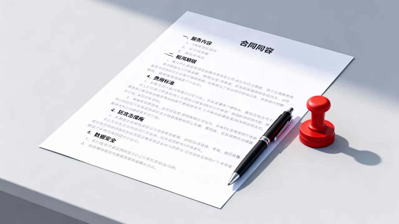 杭州防攻击服务器租用合同里要写明什么，租用注意事项有哪些？