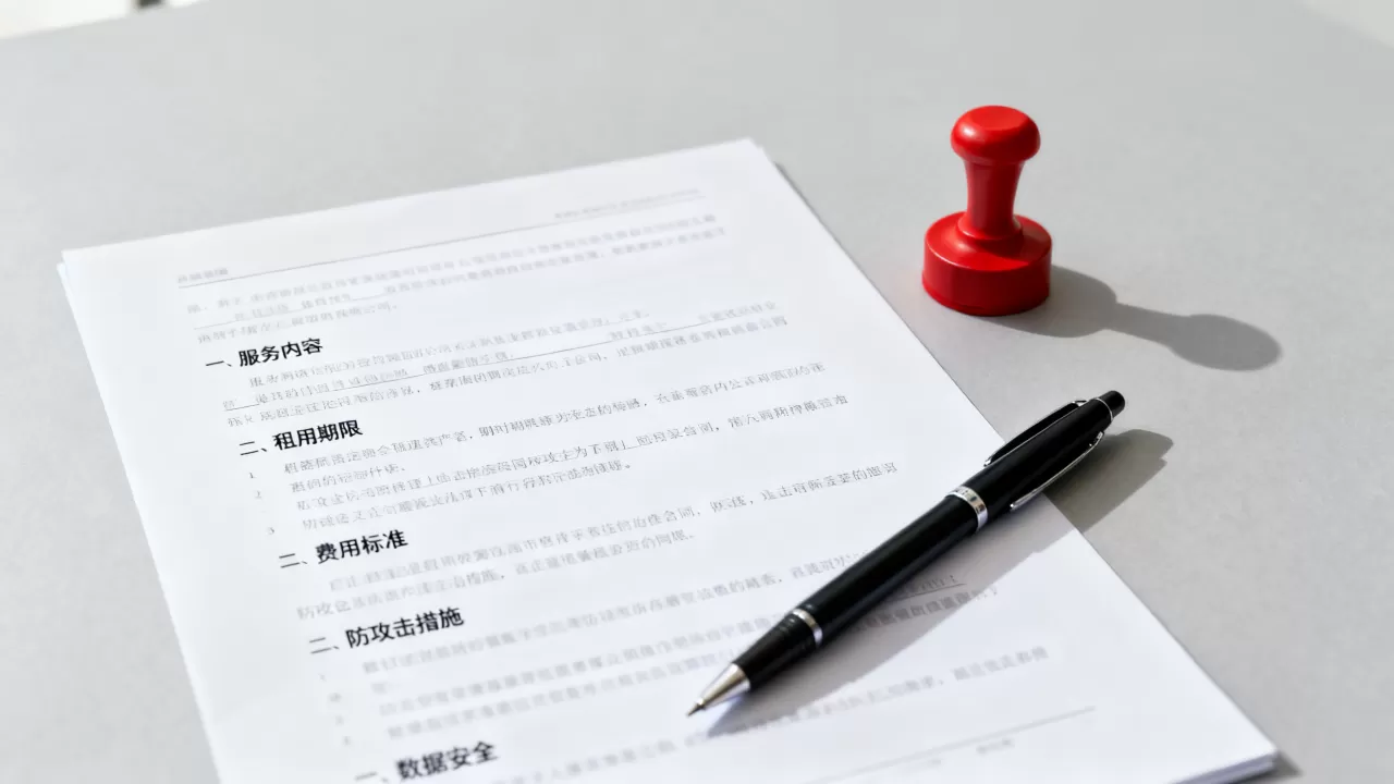 杭州防攻击服务器租用合同里要写明什么，租用注意事项有哪些？