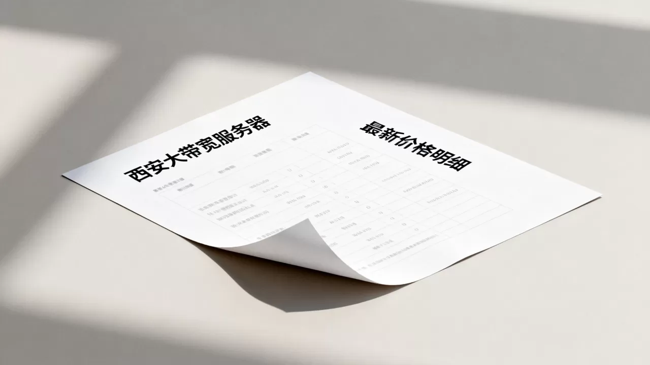 西安大带宽服务器报价单怎么拿，哪里有最新价格明细？