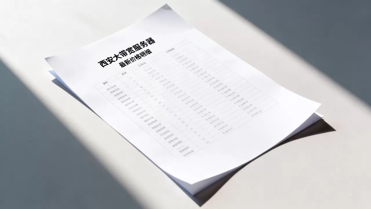 西安大带宽服务器报价单怎么拿，哪里有最新价格明细？