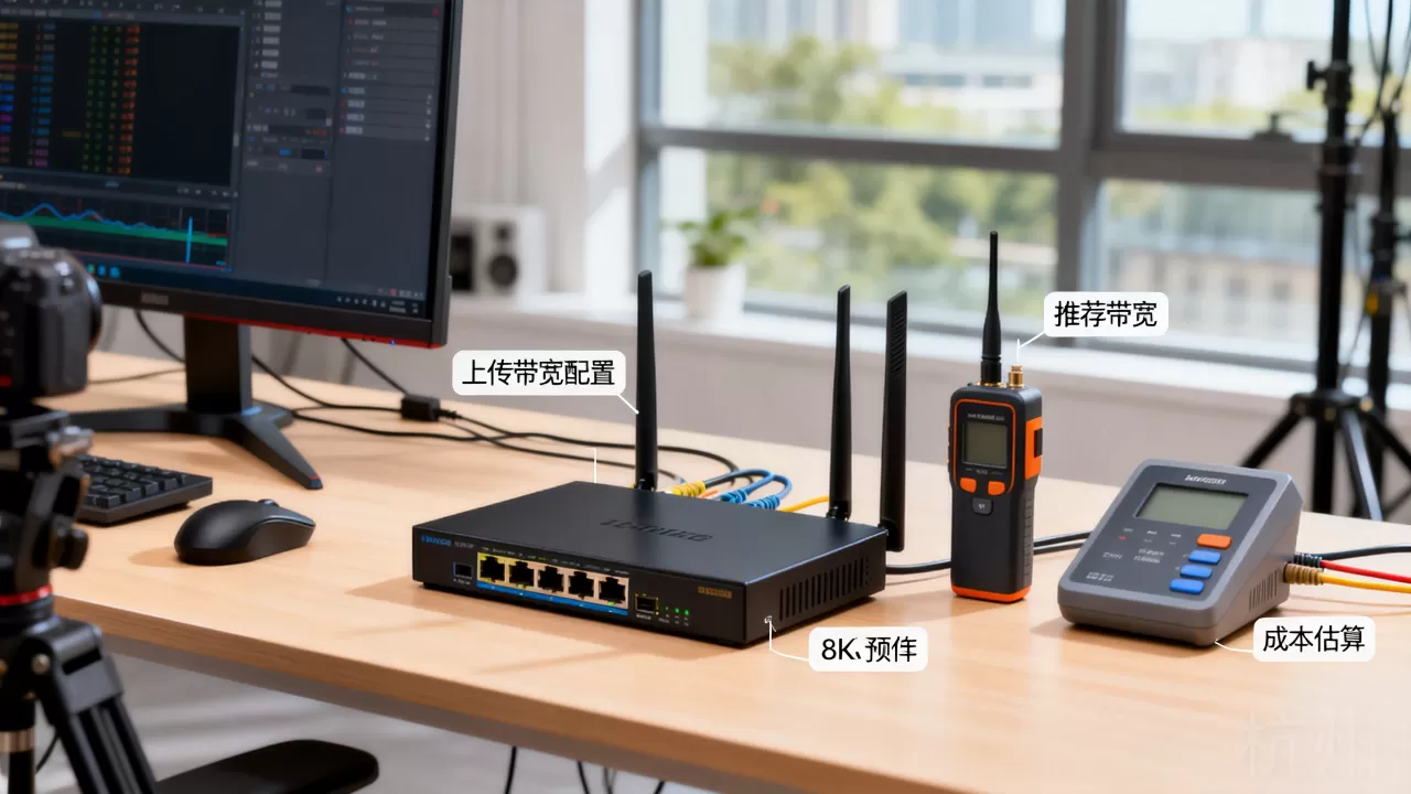 杭州短视频工作室上传带宽怎么配，多少钱够用？
