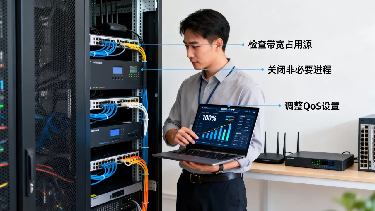 带宽突然被占满导致业务中断怎么处理,如何快速恢复网络? 带宽突然被占满导致业务中断怎么处理,如何快速恢复网络?