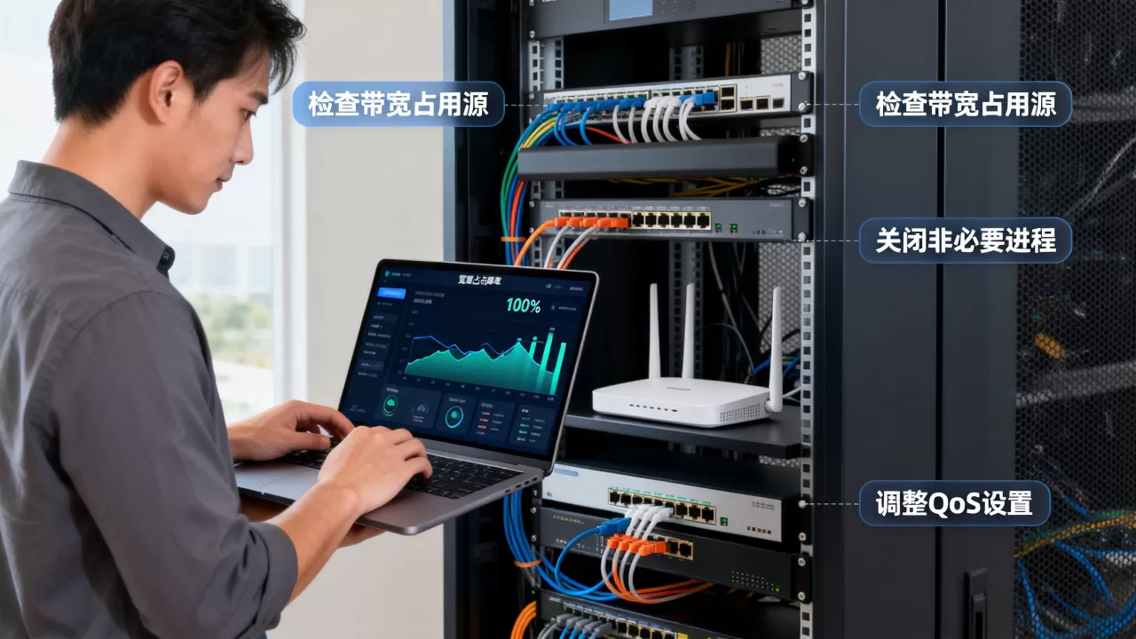 带宽突然被占满导致业务中断怎么处理,如何快速恢复网络? 带宽突然被占满导致业务中断怎么处理,如何快速恢复网络?